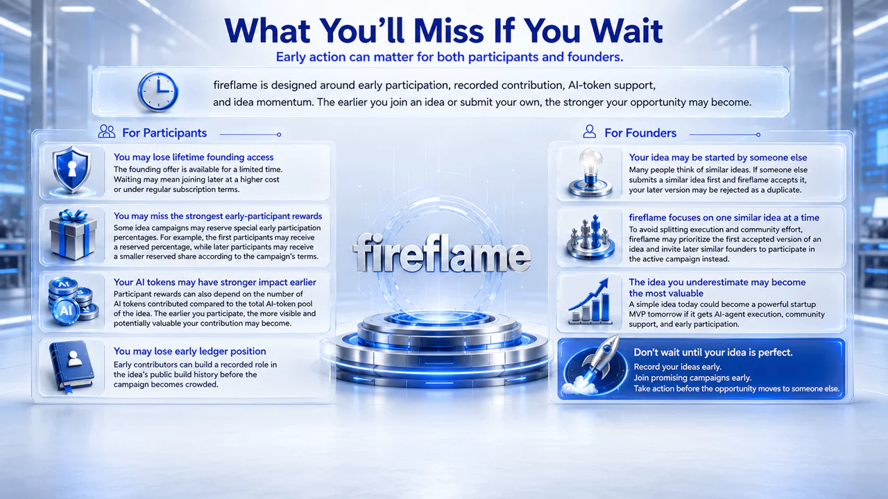 fireflame What you'll miss if you wait